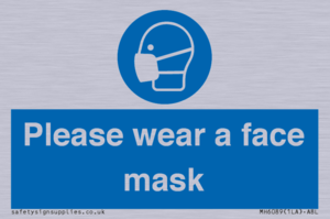 Please wear a face mask
